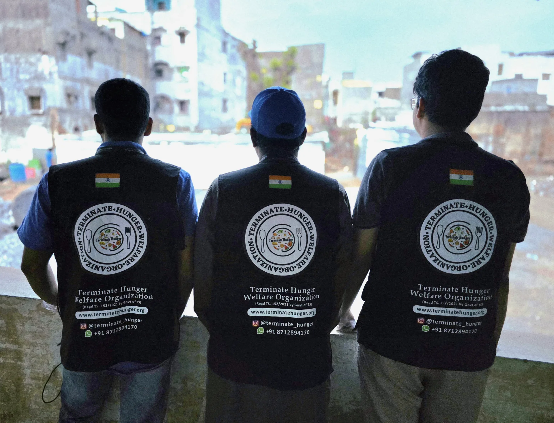 Volunteers at work